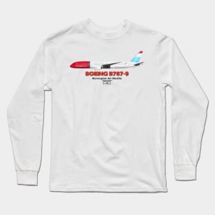 Boeing B787-9 - Norwegian Air Shuttle "UNICEF" Long Sleeve T-Shirt